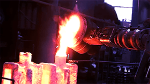 shelmet investment castings molten metal pour